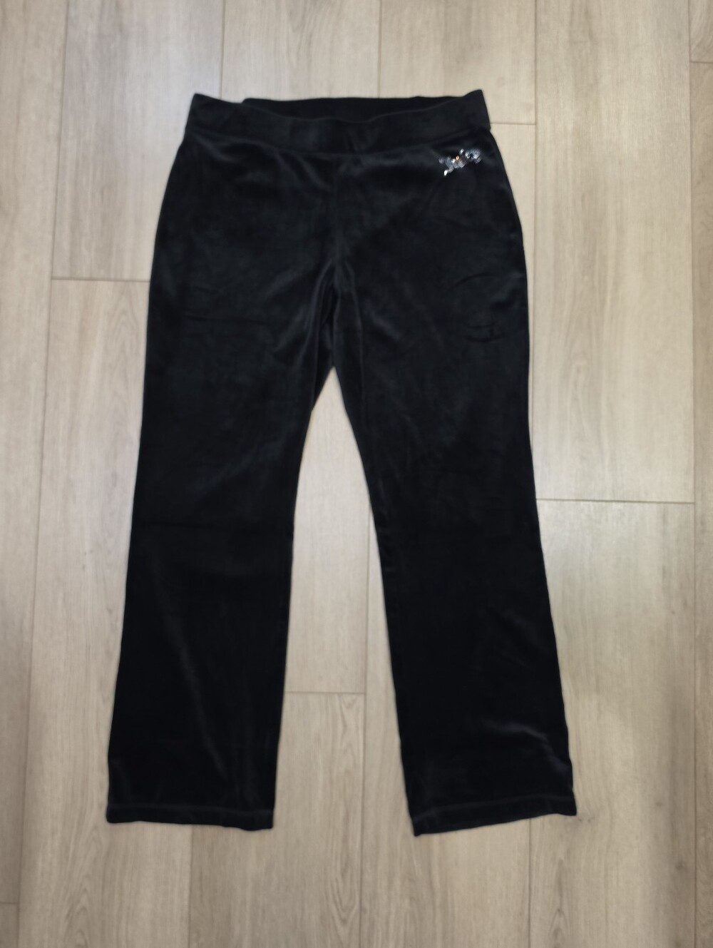 Juicy Couture Black Velour Tracksuit Set Large - Picture 7 of 7